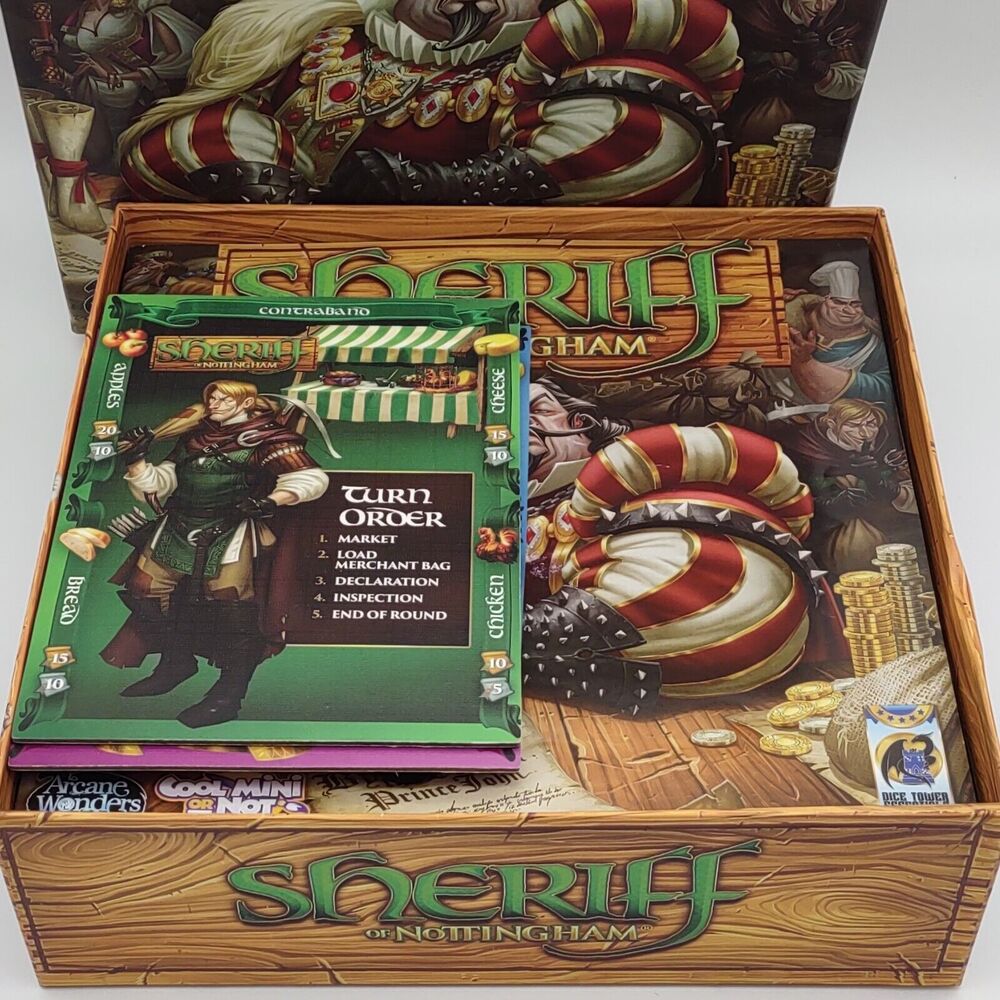 Sheriff of Nottingham Board Game 2014 Edition Arcane Wonders - 100% Complete - Picture 3 of 6